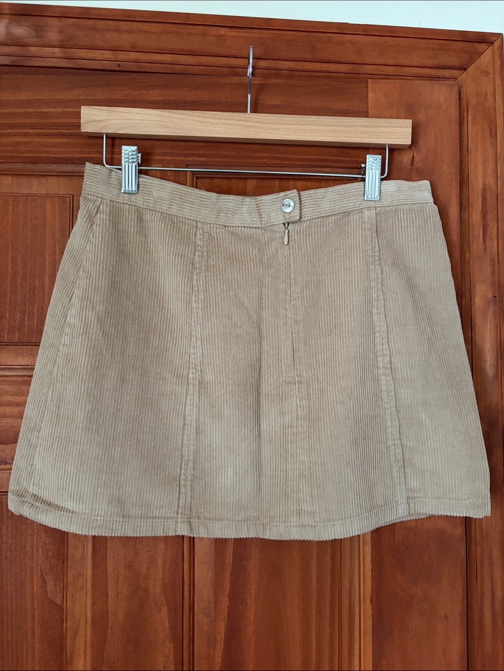 ASOS Tan Corduroy A-Line Mini Skirt